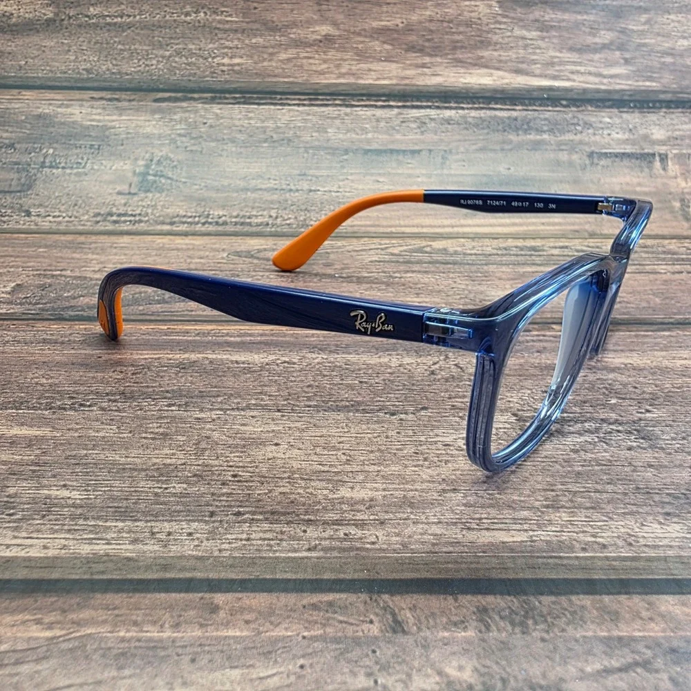Ray-Ban Junior RJ 9076S 7124/71 Kids Blue Orange Phantos Eyeglasses 49-17-130‎